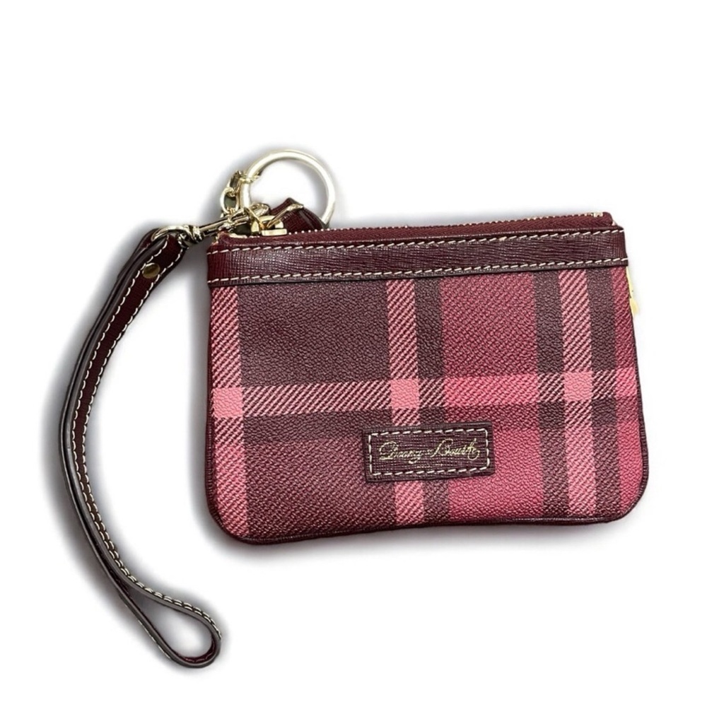 ISO Dooney & Bourke Burgundy and Pink Plaid Wristlet
